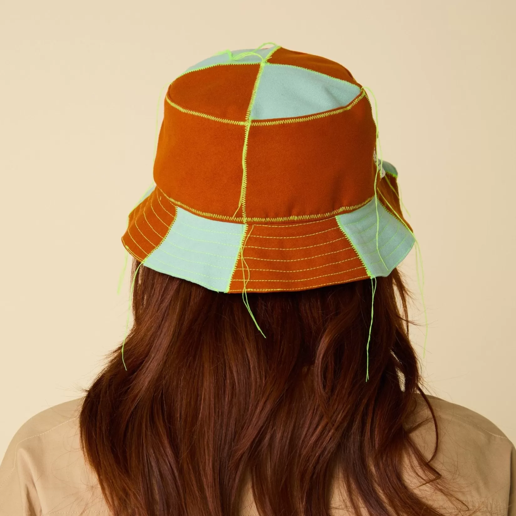 Clearance Allégorie A x F: Color-Blocked Bucket Hat, "Sunset"